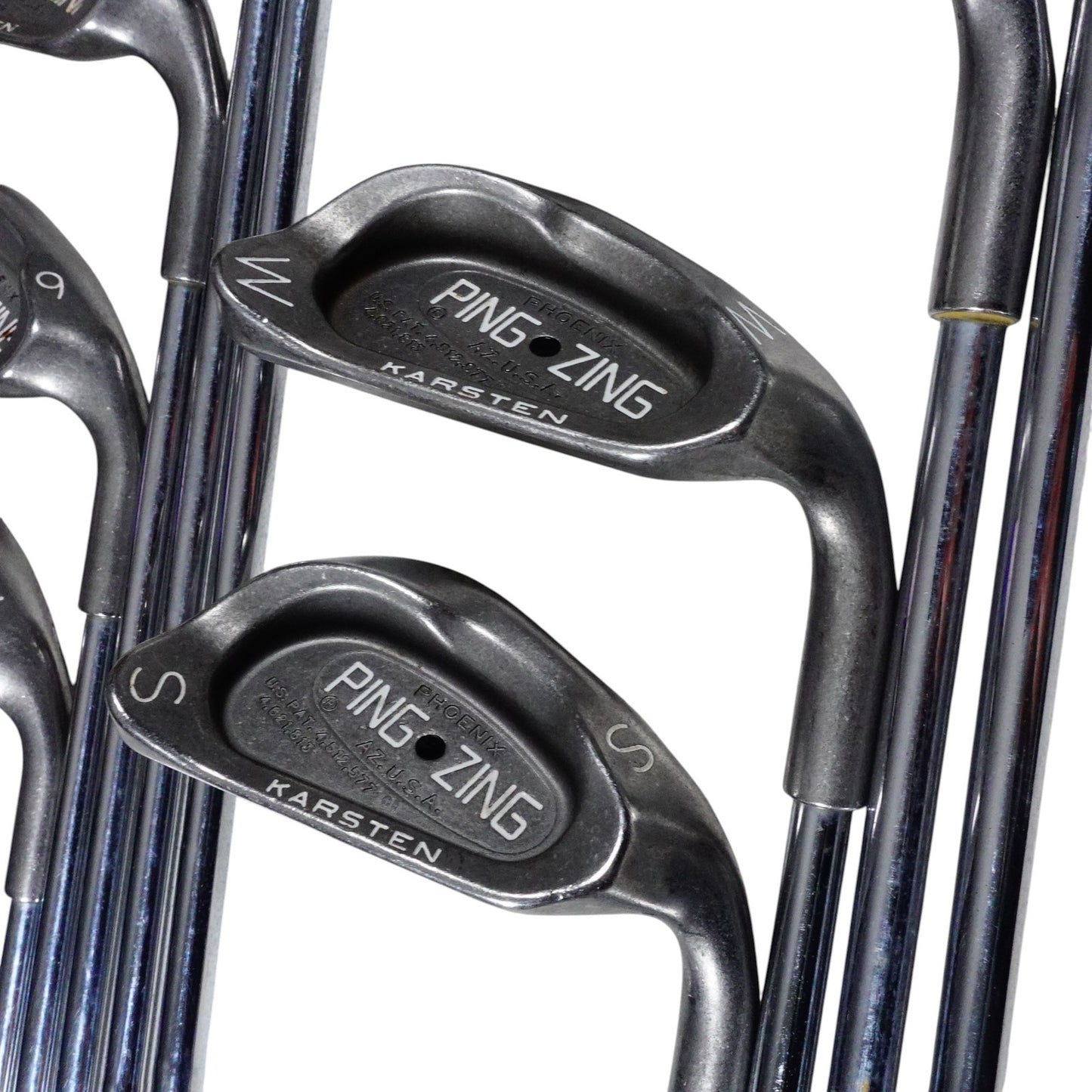 Ping Zing Black Dot Iron Set JZ Stiff Flex Steel 3-PW+SW RH NEW GRIPS