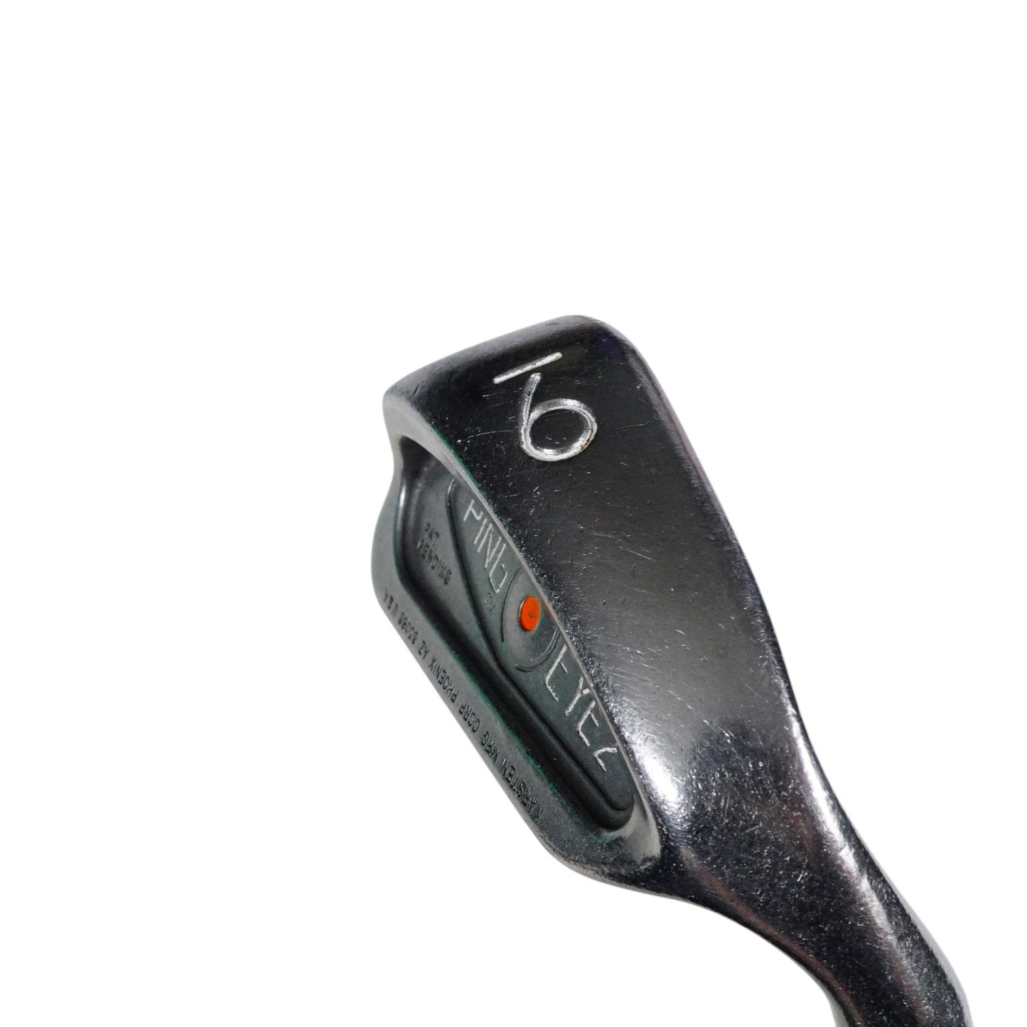 Ping Eye 2 Orange Dot 9 Iron Backward Stamp Pat Pending Stiff Flex Steel 35.5 RH