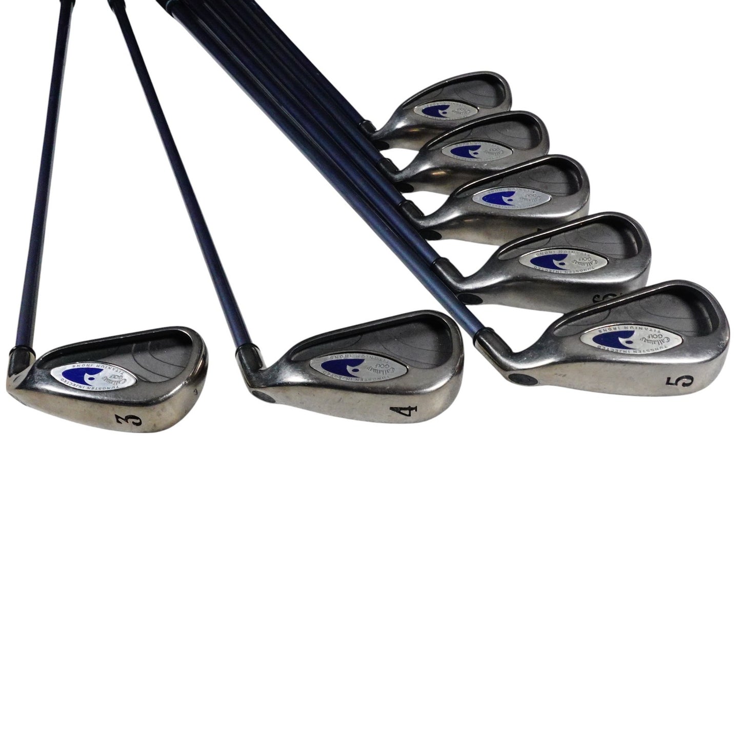 Callaway Hawkeye Iron Set Stiff Flex Graphite 3-9 RH NEW GRIPS