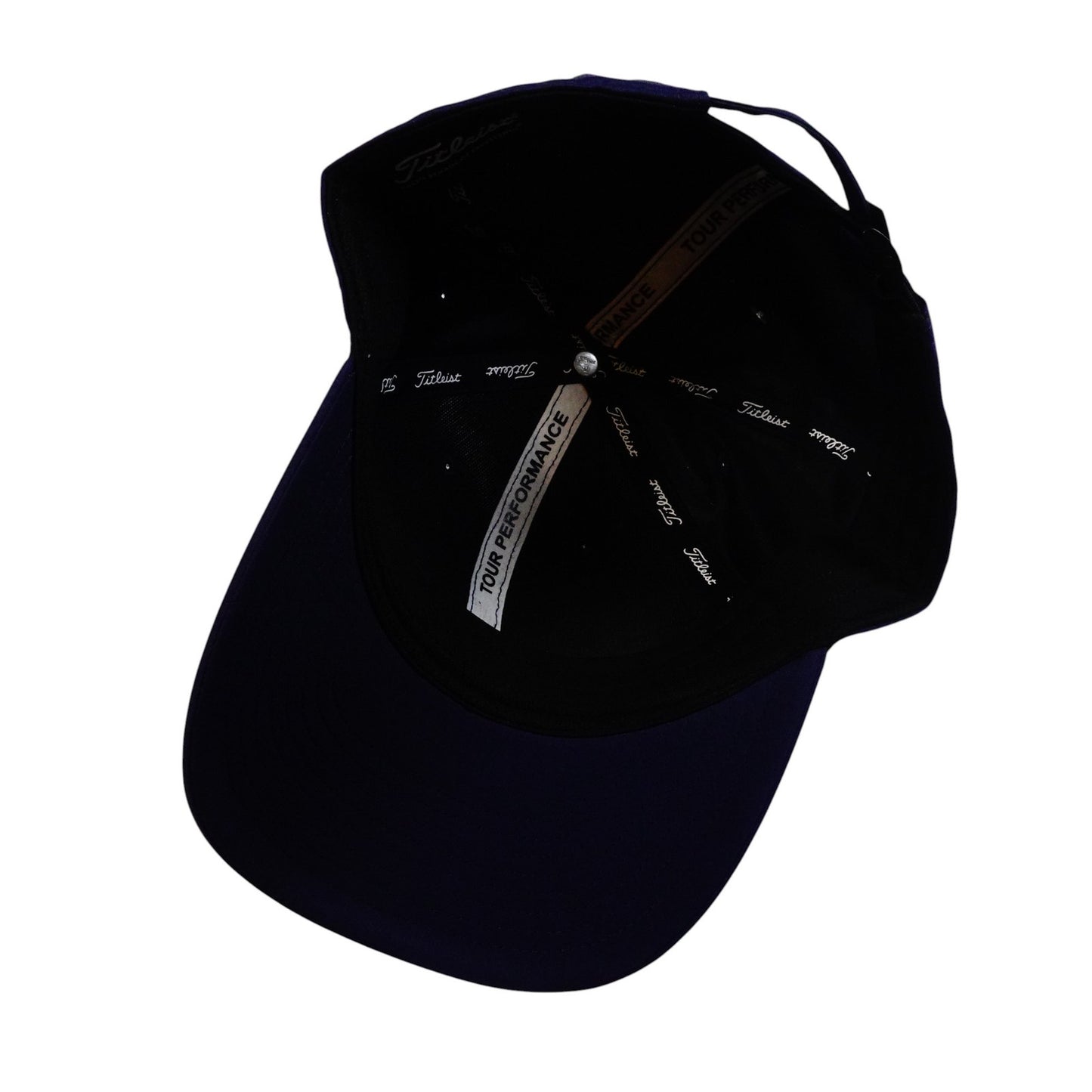 Titleist Tour Performance Adjustable Mens Navy Blue Uline Embroidered NEW