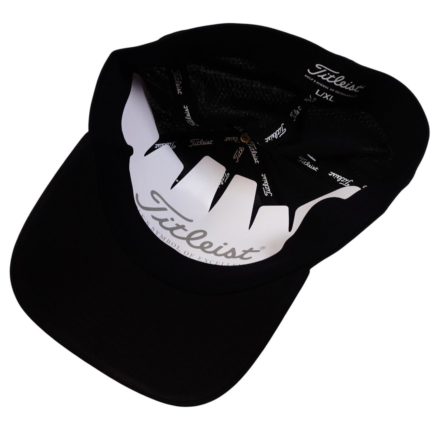 Titleist Tour Elite Pro V1 FJ Embroidered Golf Hat Black White Letters M / L