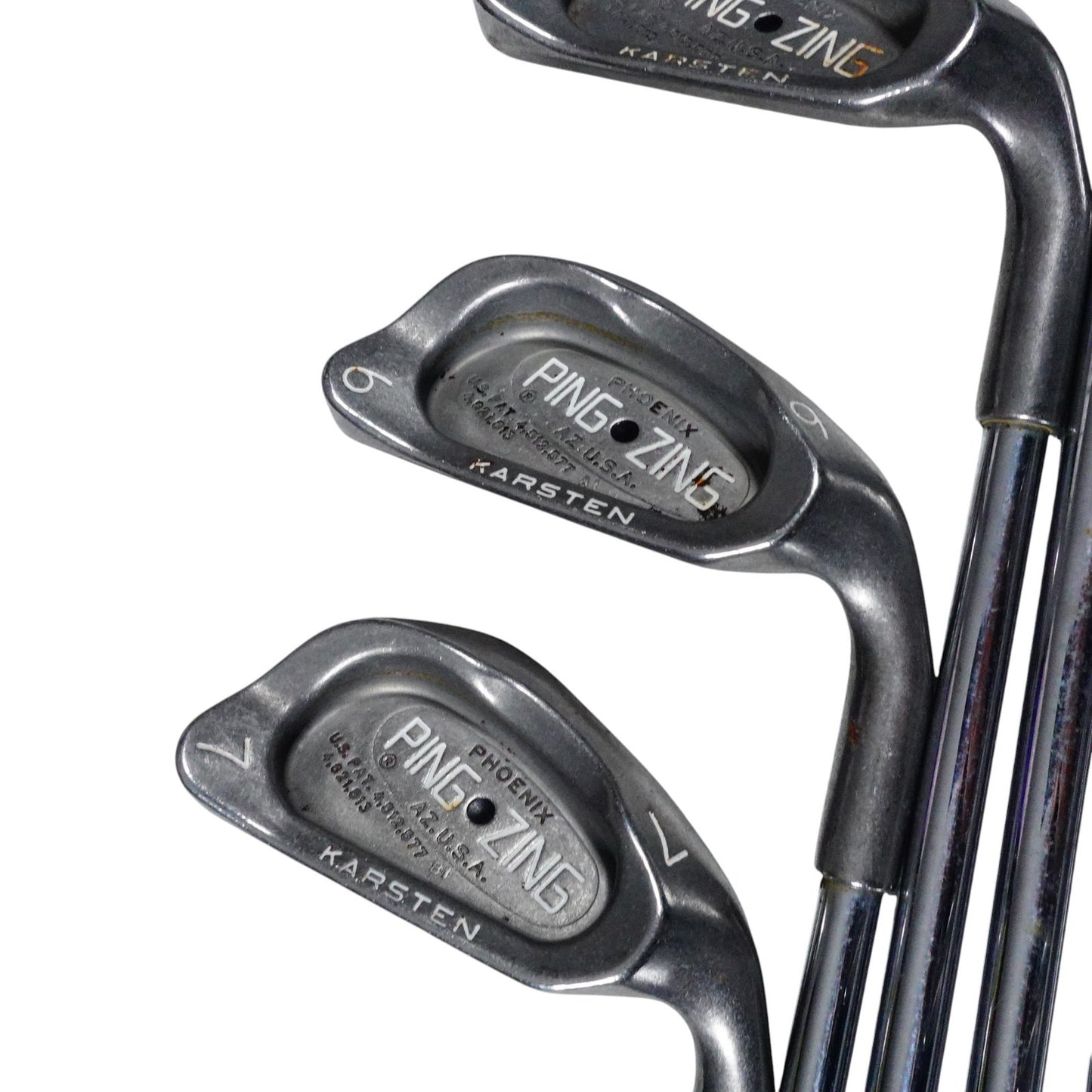 Ping Zing Black Dot Iron Set JZ Stiff Flex Steel 3-PW+SW RH NEW GRIPS