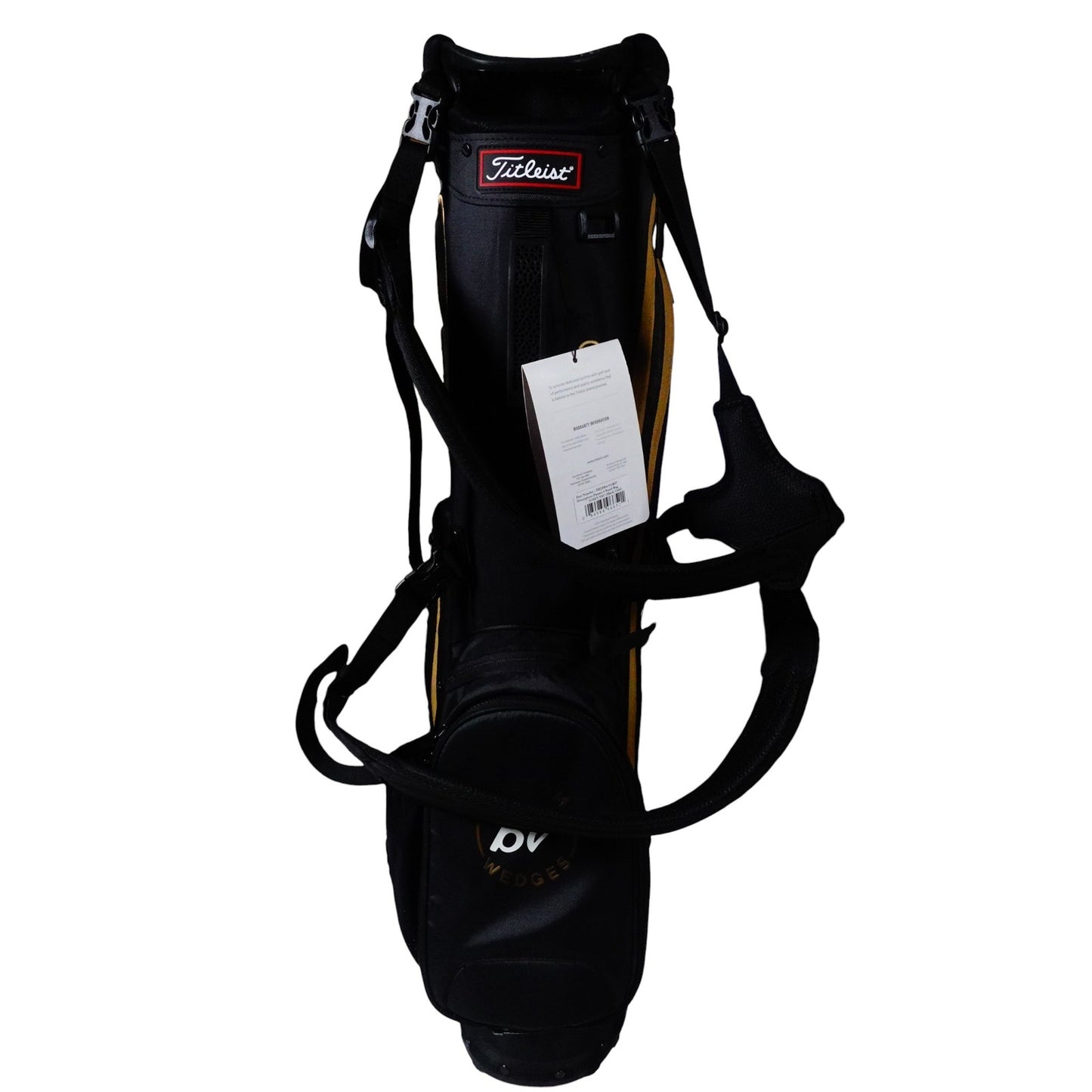Titleist BV Vokey Design Stand Bag Black Gold 4-Way Divide Dual Strap Golf Bag