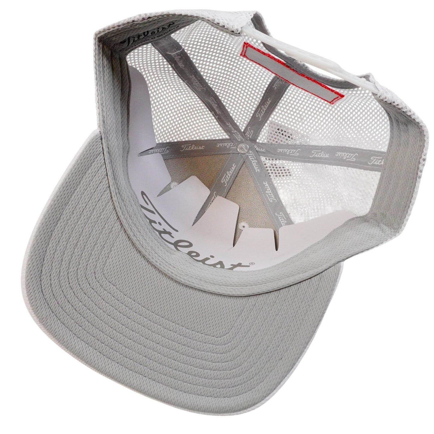 Titleist Tour Trucker Vented Mens Golf Hat Adjustable Pro V1 White Black Letters