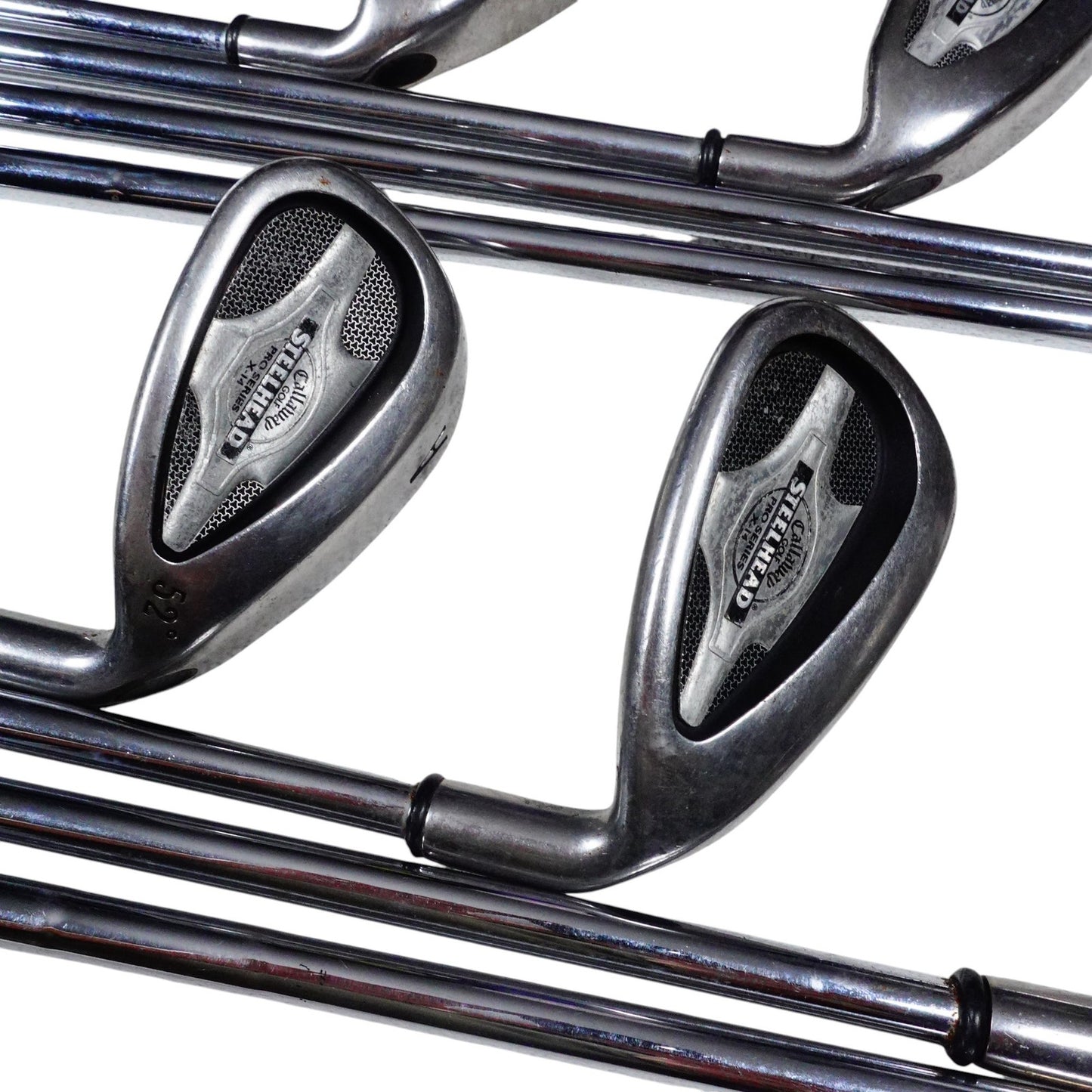 Callaway Steelhead Pro Series X-14 Uniflex Steel Iron Set 4-PW+A RH NEW GRIPS