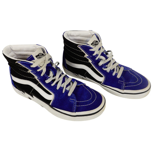 VANS Sk8 High Bolt True Blue Skate Boarding High Top Sneakers Mens 6 Womens 7.5