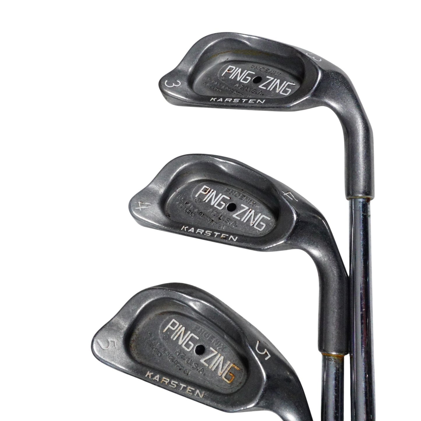 Ping Zing Black Dot Iron Set JZ Stiff Flex Steel 3-PW+SW RH NEW GRIPS