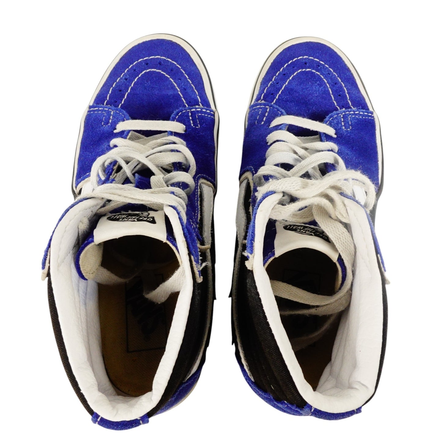 VANS Sk8 High Bolt True Blue Skate Boarding High Top Sneakers Mens 6 Womens 7.5