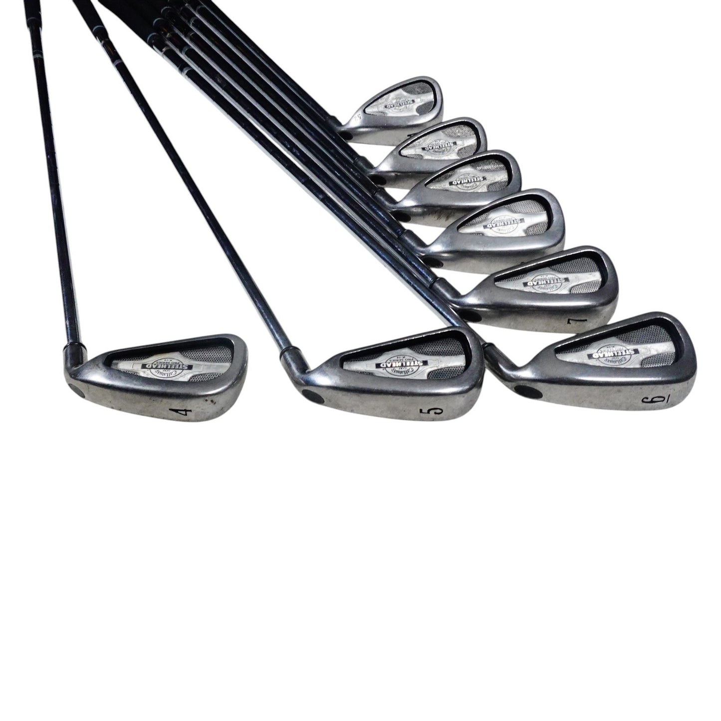Callaway Steelhead Pro Series X-14 Uniflex Steel Iron Set 4-PW+A RH NEW GRIPS