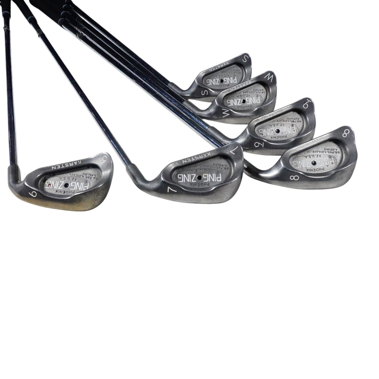 Ping Zing Black Dot Iron Set JZ Stiff Flex Steel 3-PW+SW RH NEW GRIPS