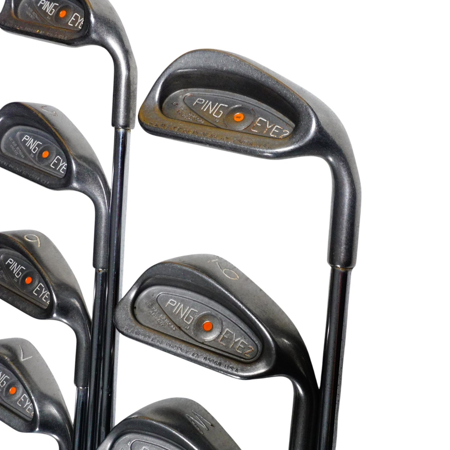 Ping Eye 2 Orange Dot Iron Set ZZ Lite Stiff Steel -0.5" 4-PW RH Matching Serial