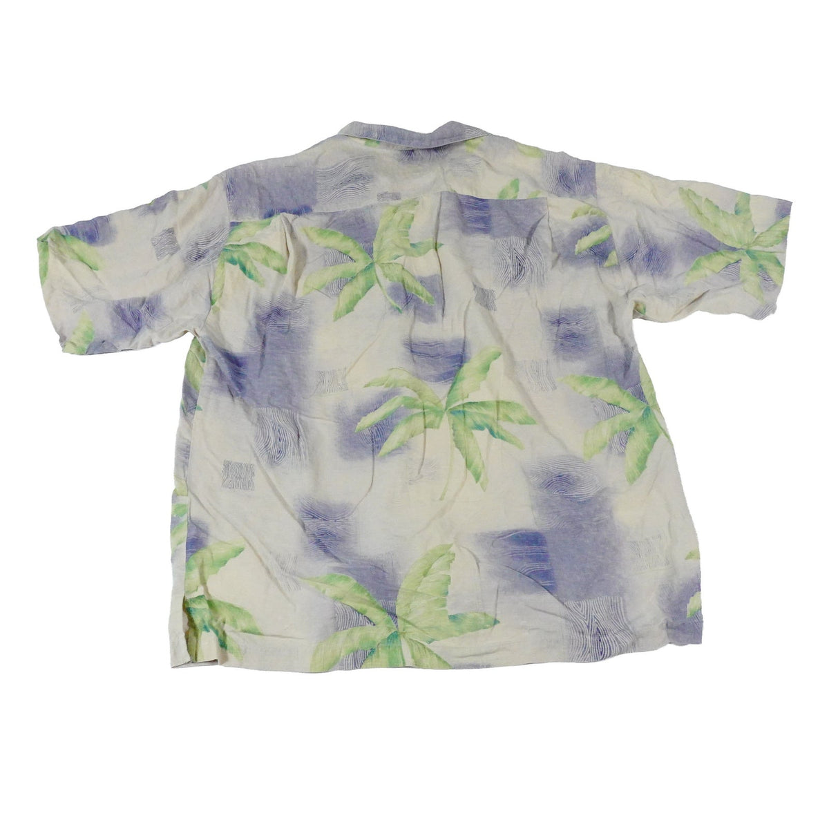 Tommy Bahama Silk Vintage Floral Palm Hawaiian Button Up Camp Shirt Mens Large