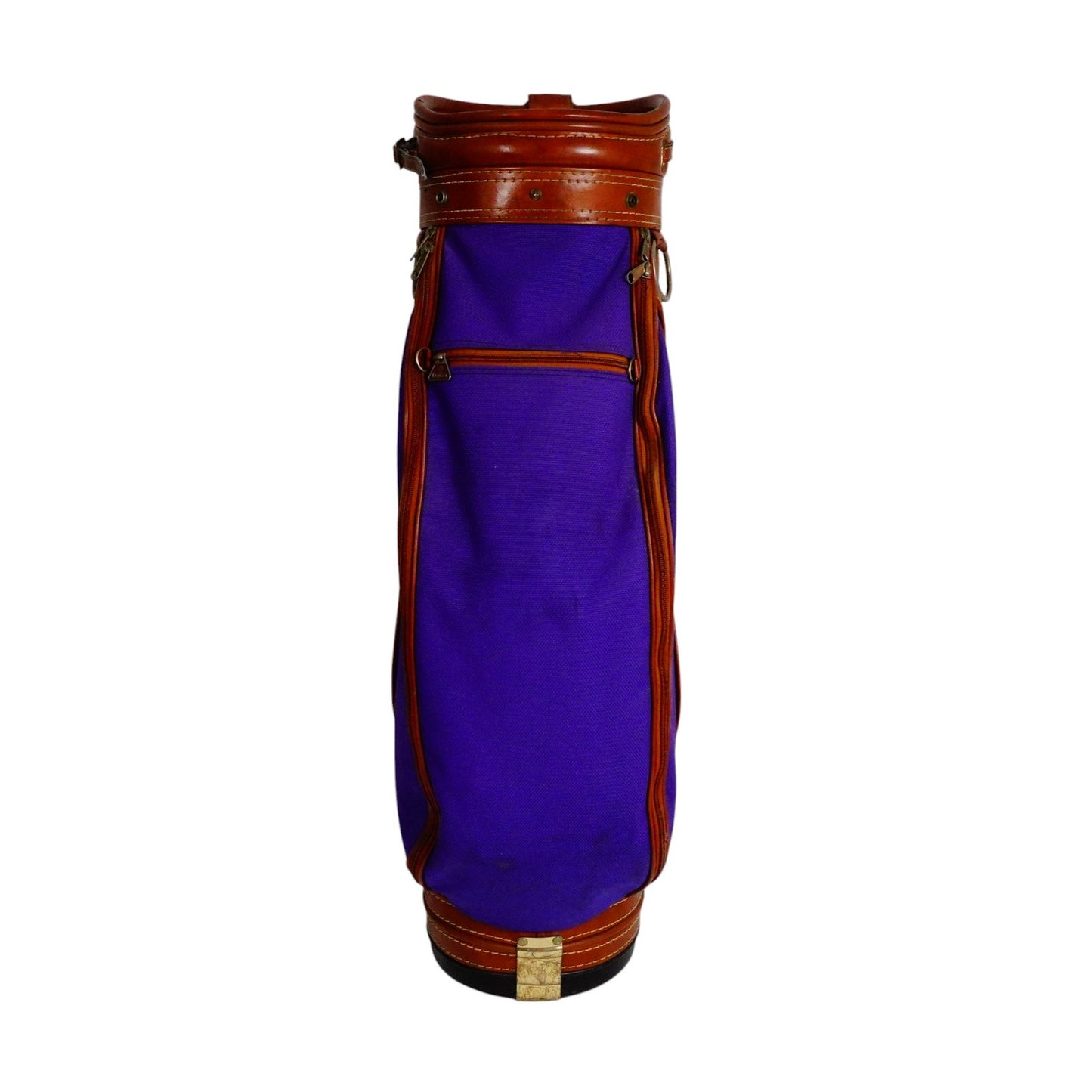 Daiwa Coach Brown Leather Purple Ladies Cart Golf Bag 6 Way