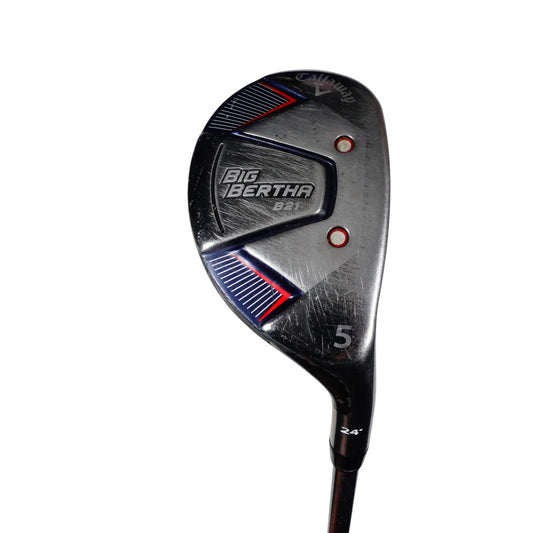 Callaway Big Bertha B21 5 Hybrid 24 Degree RCH 65 A Flex Senior Graphite 39.5 RH