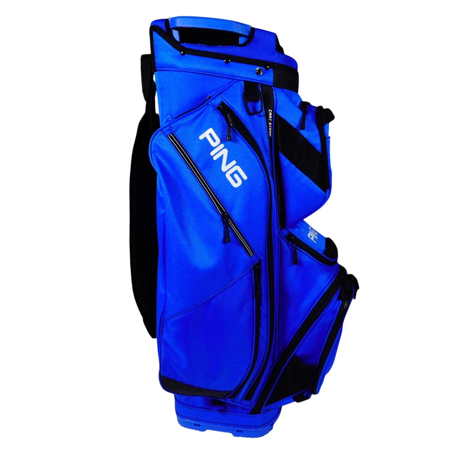 Ping Pioneer Golf Bag Blue 15 Way Cart Bag with Strap Rain Cover