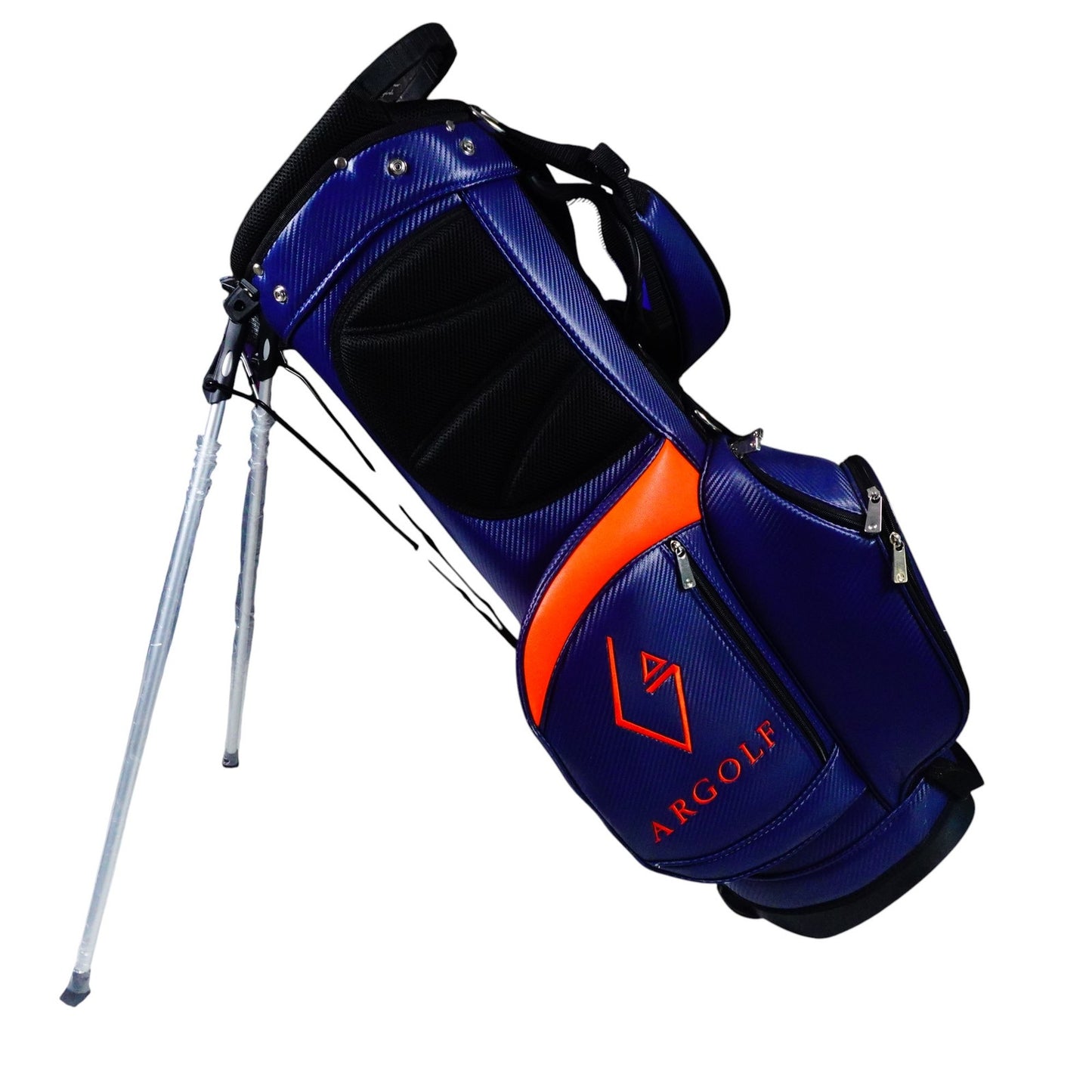 Argolf Blue Carry Dual Strap Stand Golf Bag 5 Way