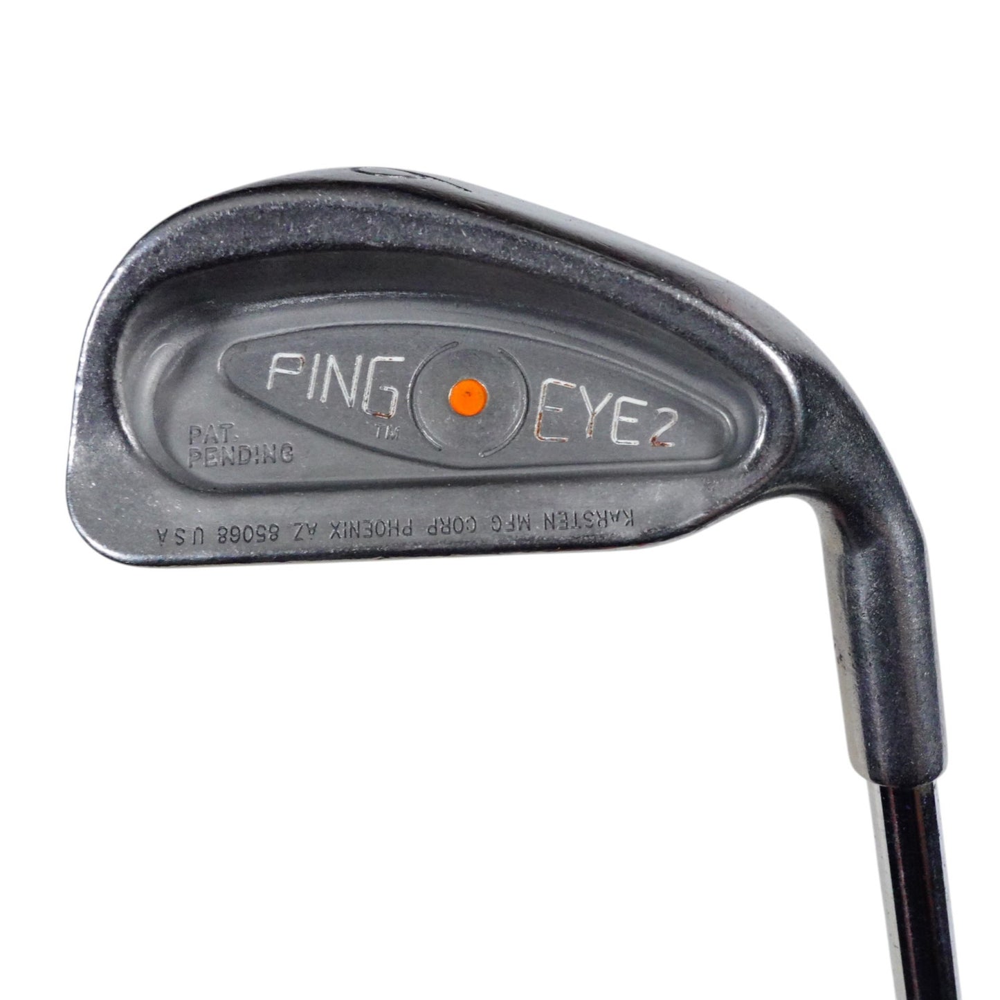 Ping Eye 2 Orange Dot 6 Iron Backward Stamp Pat Pending Stiff Flex Steel 37" RH