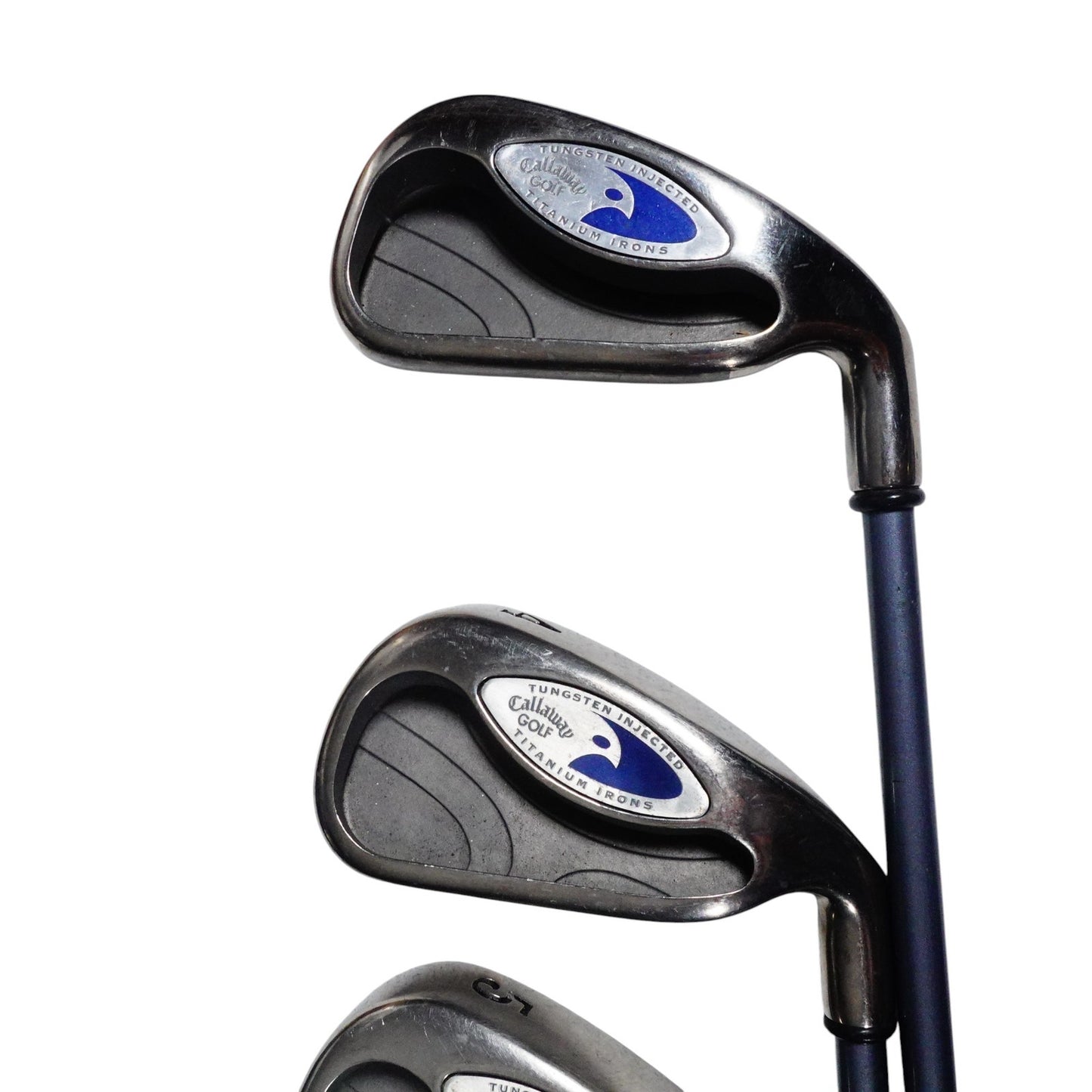 Callaway Hawkeye Iron Set Stiff Flex Graphite 3-9 RH NEW GRIPS