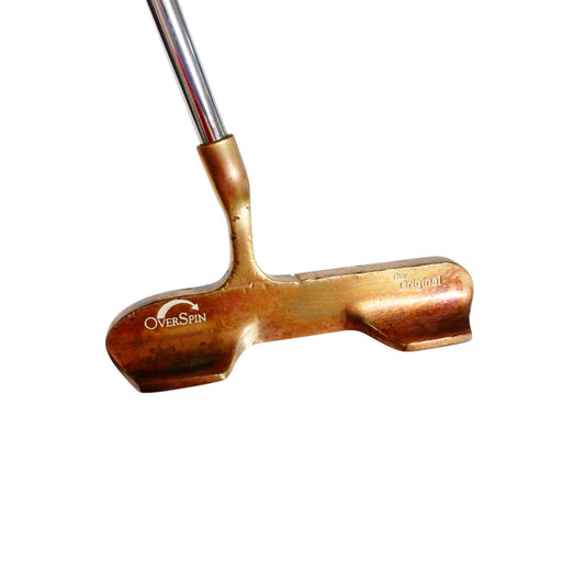 OverSpin The Original Brass Putter Cleaned 34.5" Golf Pride RH