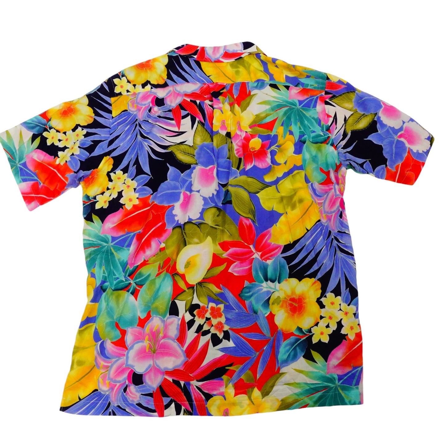 Ralph Lauren Caldwell Hawaiian Shirt Floral Colorful Button Up Short Sleeve L