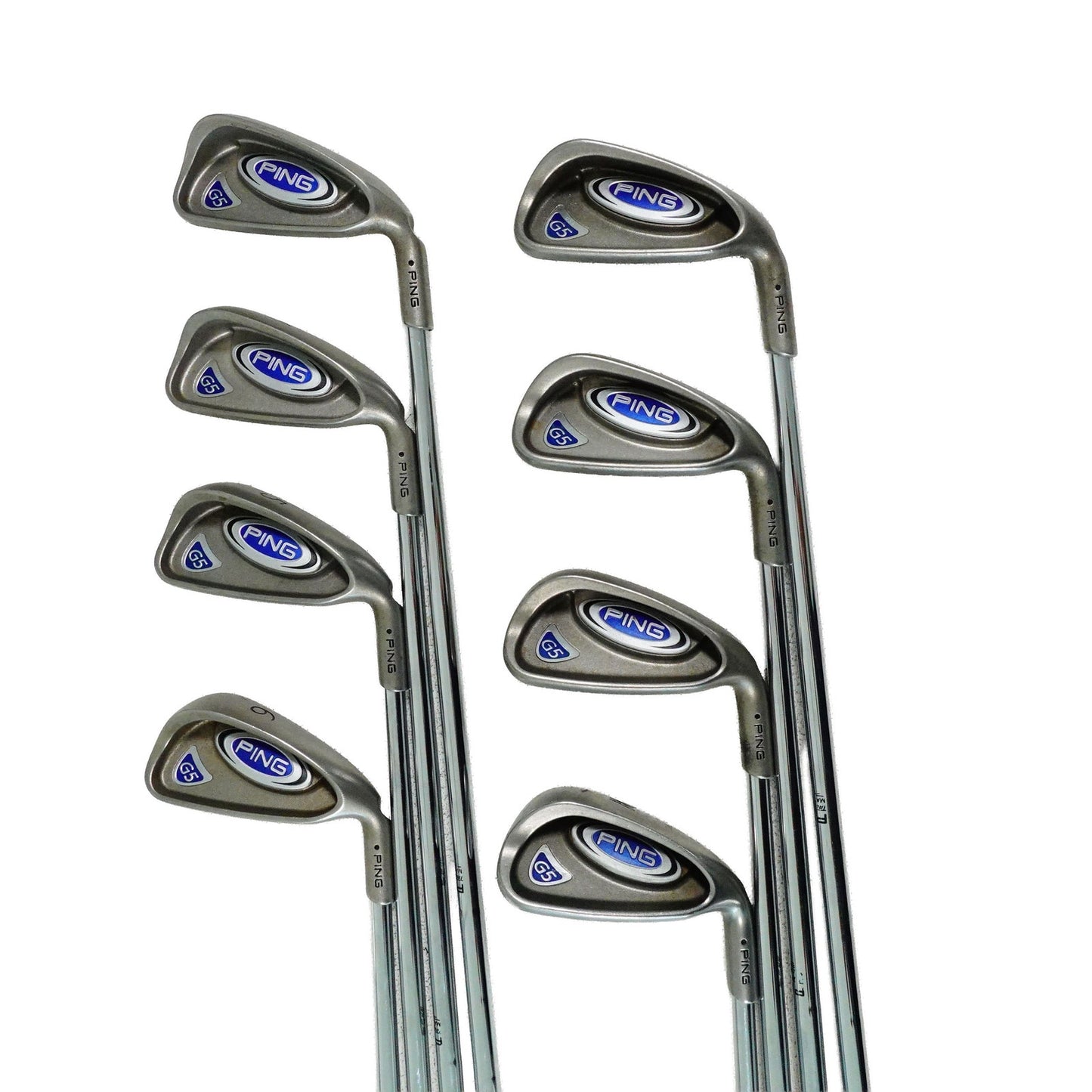 Ping G5 Black Dot Iron Set CS Lite Regular Flex Steel 3-PW RH NEW GRIPS