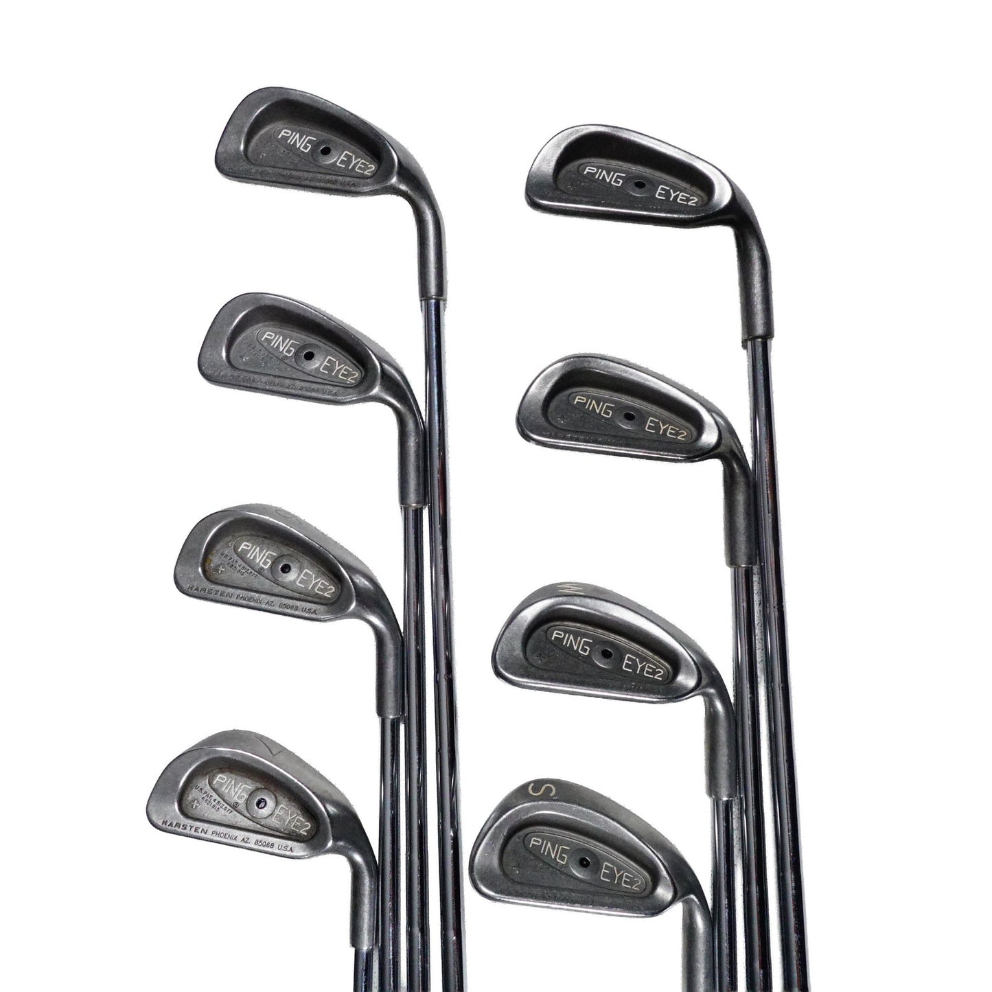 Ping Eye 2 + Iron Set Black Dot KT-M Stiff Flex Steel 4-PW+SW RH