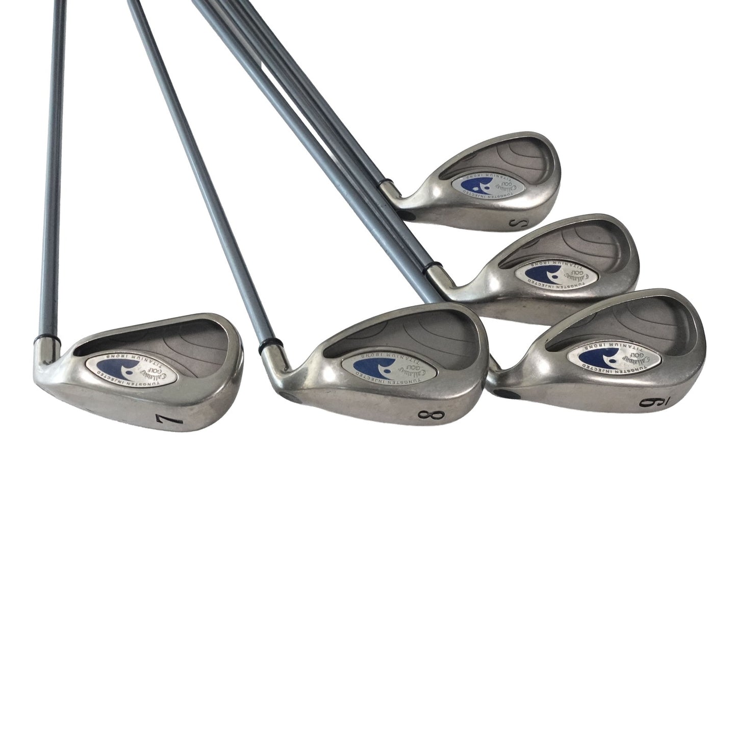 Callaway Hawkeye Iron Set Regular Flex Graphite 4-PW+SW RH NEW GRIPS