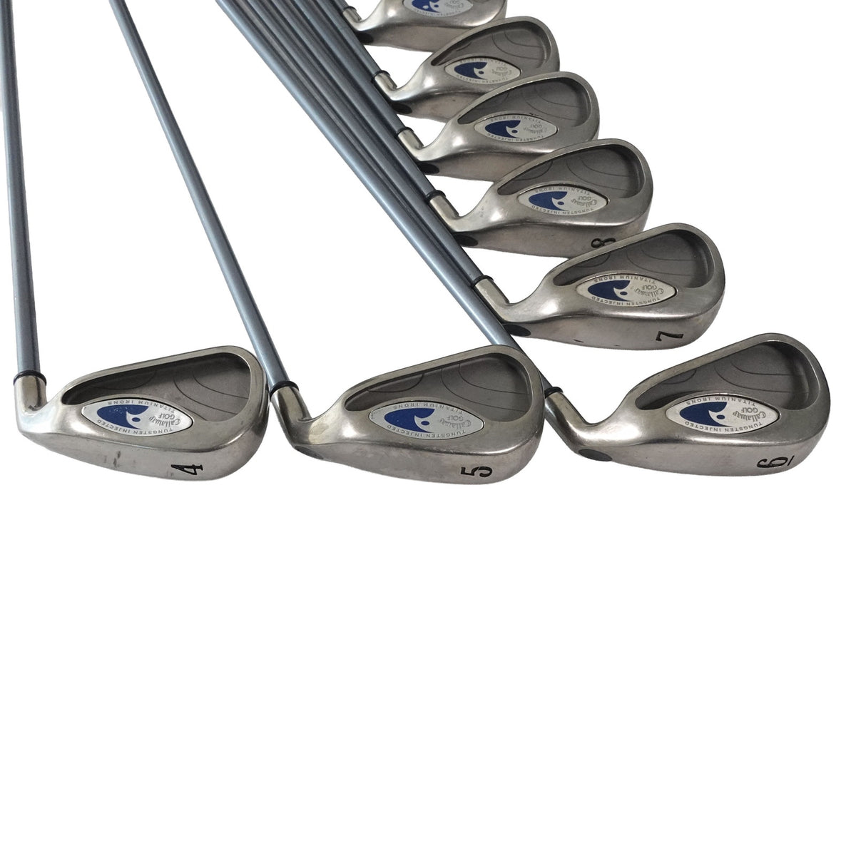 Callaway Hawkeye Iron Set Regular Flex Graphite 4-PW+SW RH NEW GRIPS