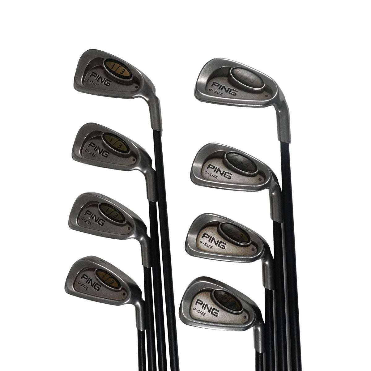 Ping i3 0-Size Black Dot Iron Set 350 Series Regular Flex Graphite 3-PW RH