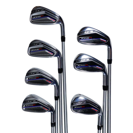 Cobra King F7 One Length Iron Set KBS Tour C Taper 130 X Stiff Steel 4-PW RH