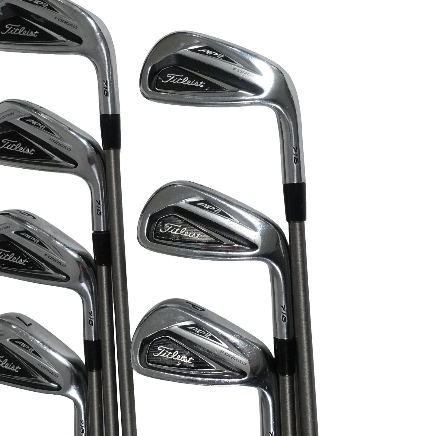 Titleist AP2 716 Iron Set SteelFiber i95 Regular Flex Graphite 4-PW RH NEW GRIPS