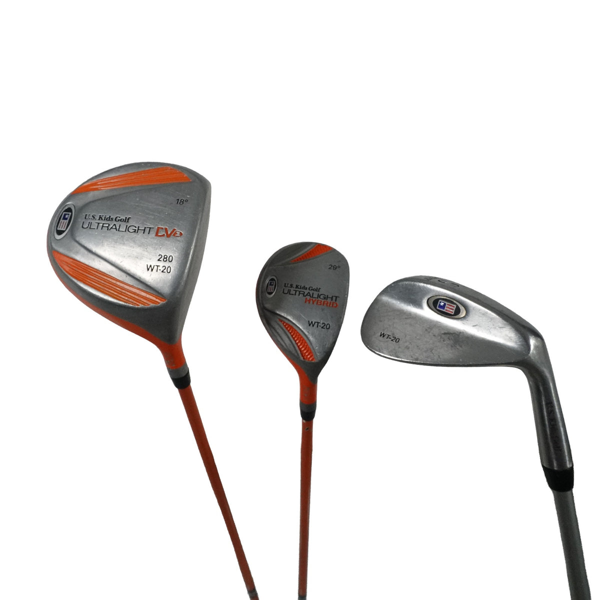 US Kids Ultralight WT-20 Driver Hybrid Sand Wedge Youth Graphite Size 51" RH