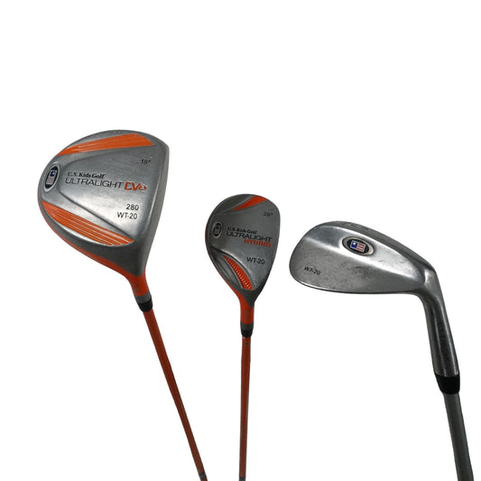 US Kids Ultralight WT-20 Driver Hybrid Sand Wedge Youth Graphite Size 51" RH
