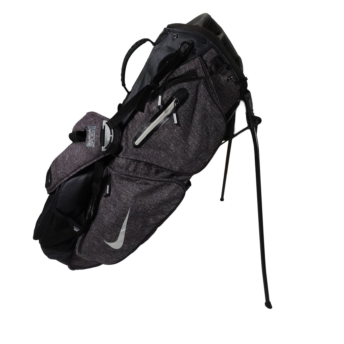 Nike Air Sport Stand 8 Way Dual Strap Gray Golf Bag w Rain Cover