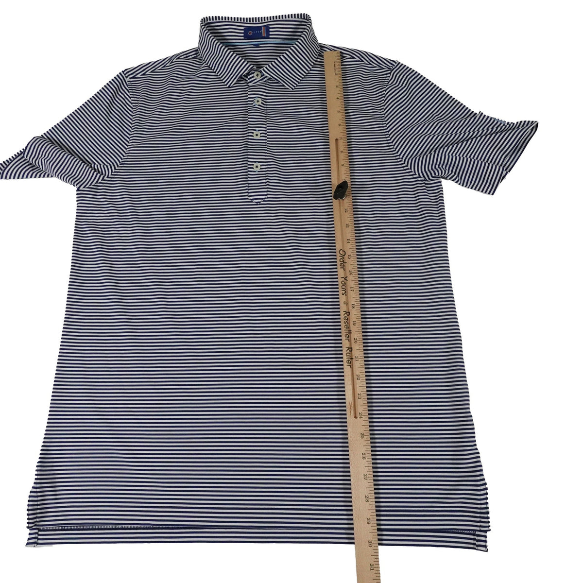BallenIsles Stitch Performance Striped Golf Polo Shirt Men's Large