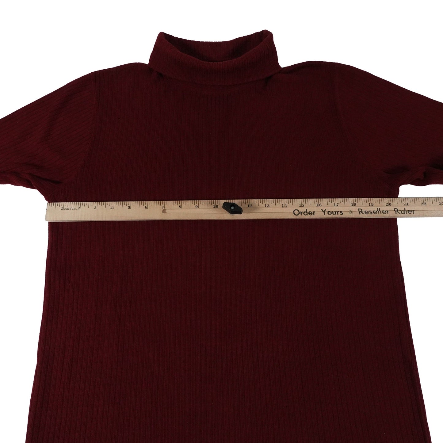 Abercrombie Fitch 92 Vintage Ribbed Maroon Turtle Neck USA Men's Large