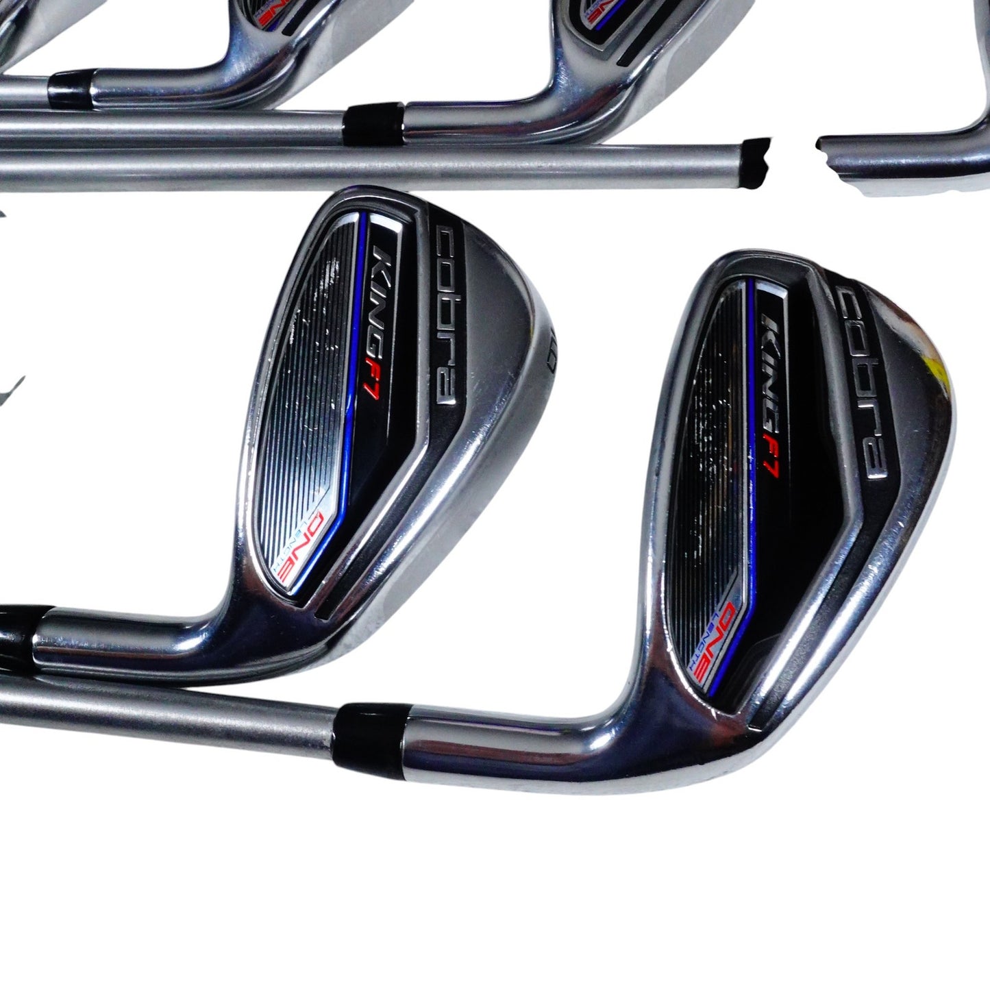 Cobra King F7 One Length Iron Set KBS Tour C Taper 130 X Stiff Steel 4-PW RH