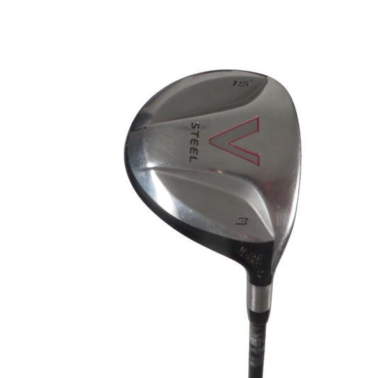 TaylorMade V Steel 3 Wood 15 Degree MAS2 Stiff Flex Graphite 43" RH NEW GRIP