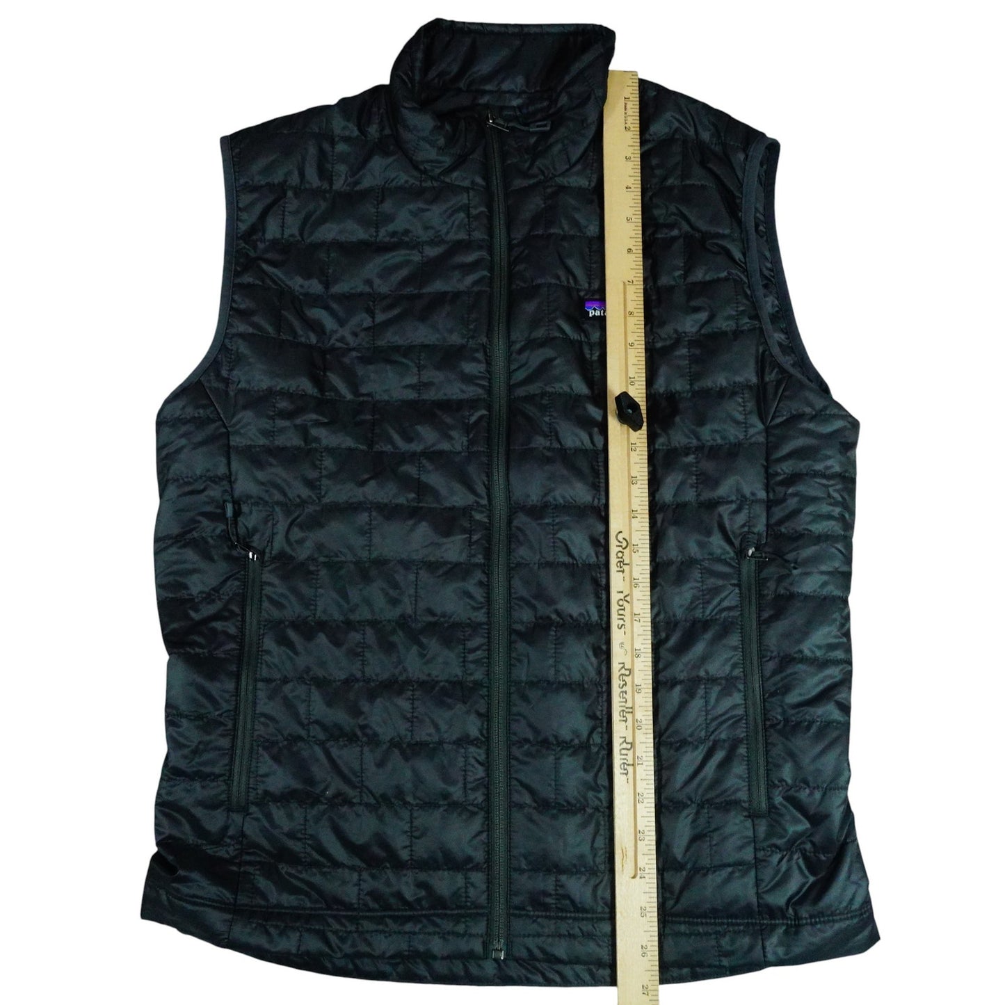 Patagonia Nano Puff Vest Puffer Jacket Paraloft Black Quilted Outdoors Mens Med