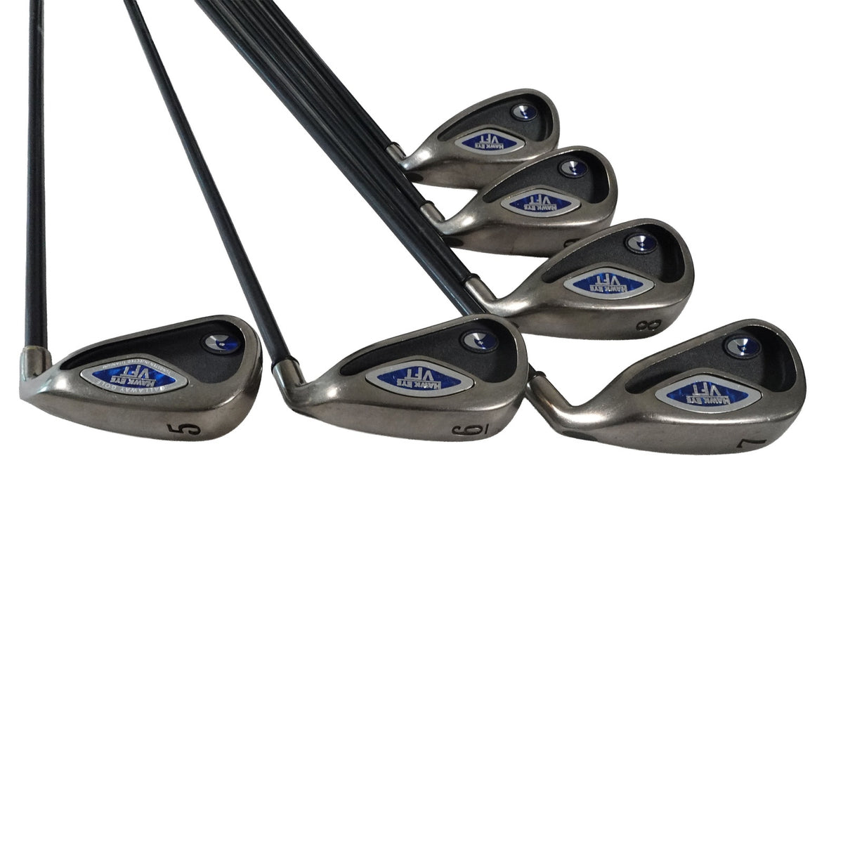 Callaway Hawkeye VFT Iron Set System 75 Regular Flex Graphite 5-PW RH NEW GRIPS