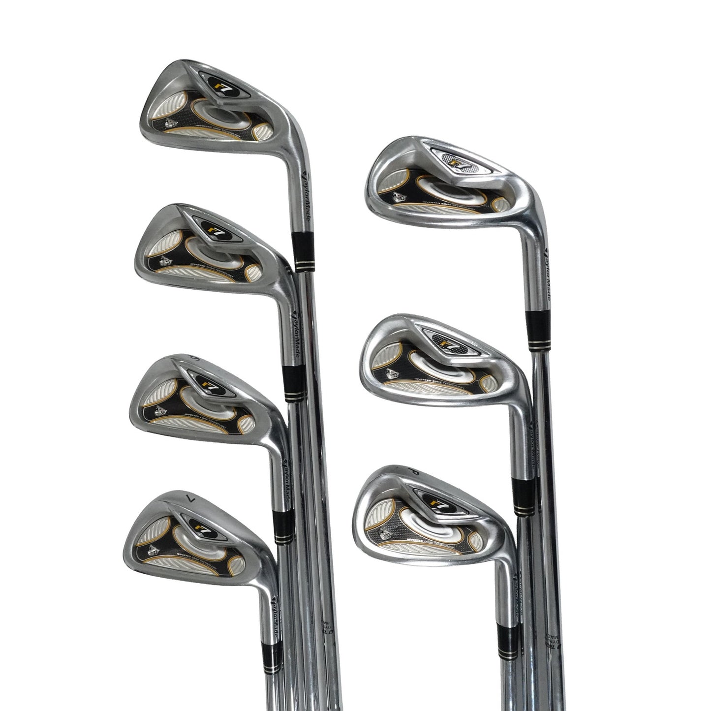 TaylorMade R7 Iron Set Dynamic Gold S300 Stiff Flex Steel 4-PW RH