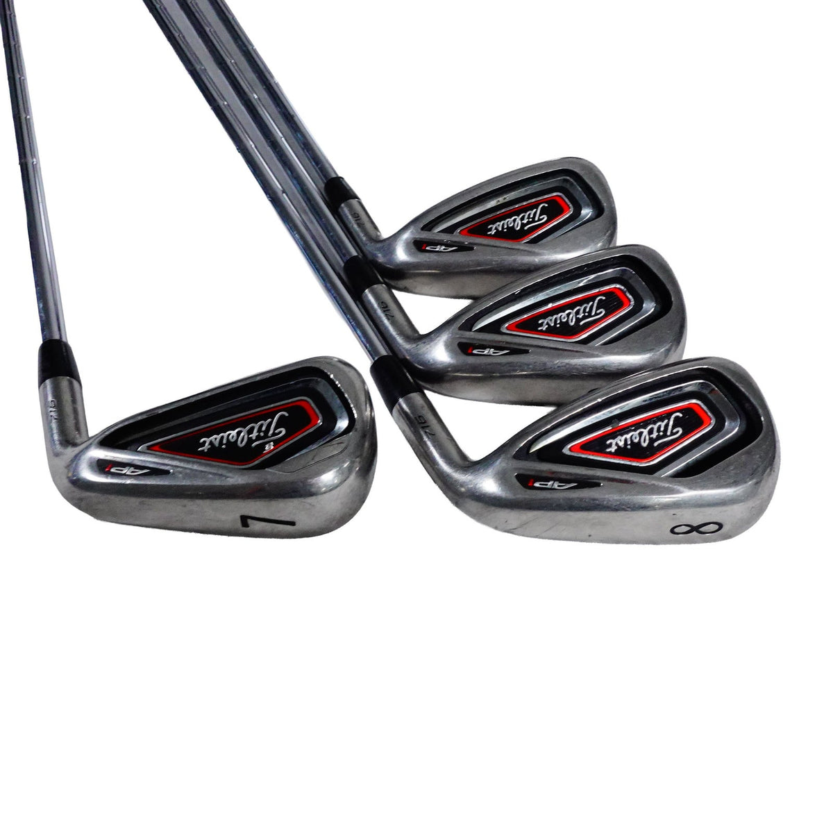 Titliest AP1 716 Iron Set Dynamic Gold X100 Steel 4-PW RH +1/2" NEW GRIPS