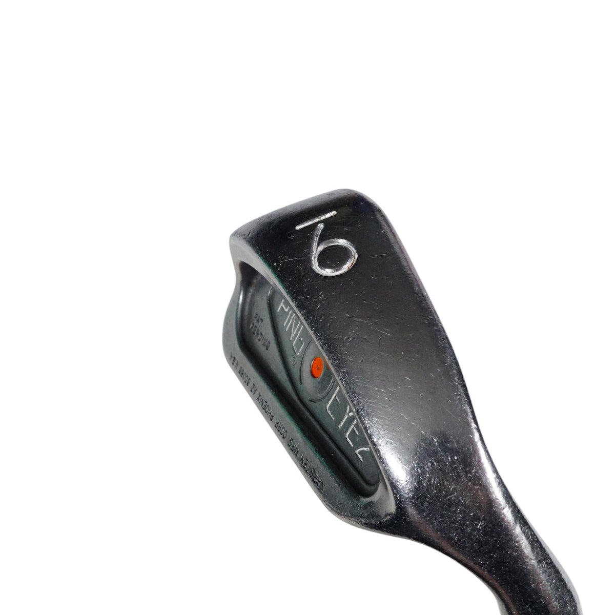Ping Eye 2 Orange Dot 9 Iron Backward Stamp Pat Pending Stiff Flex Steel 35.5 RH