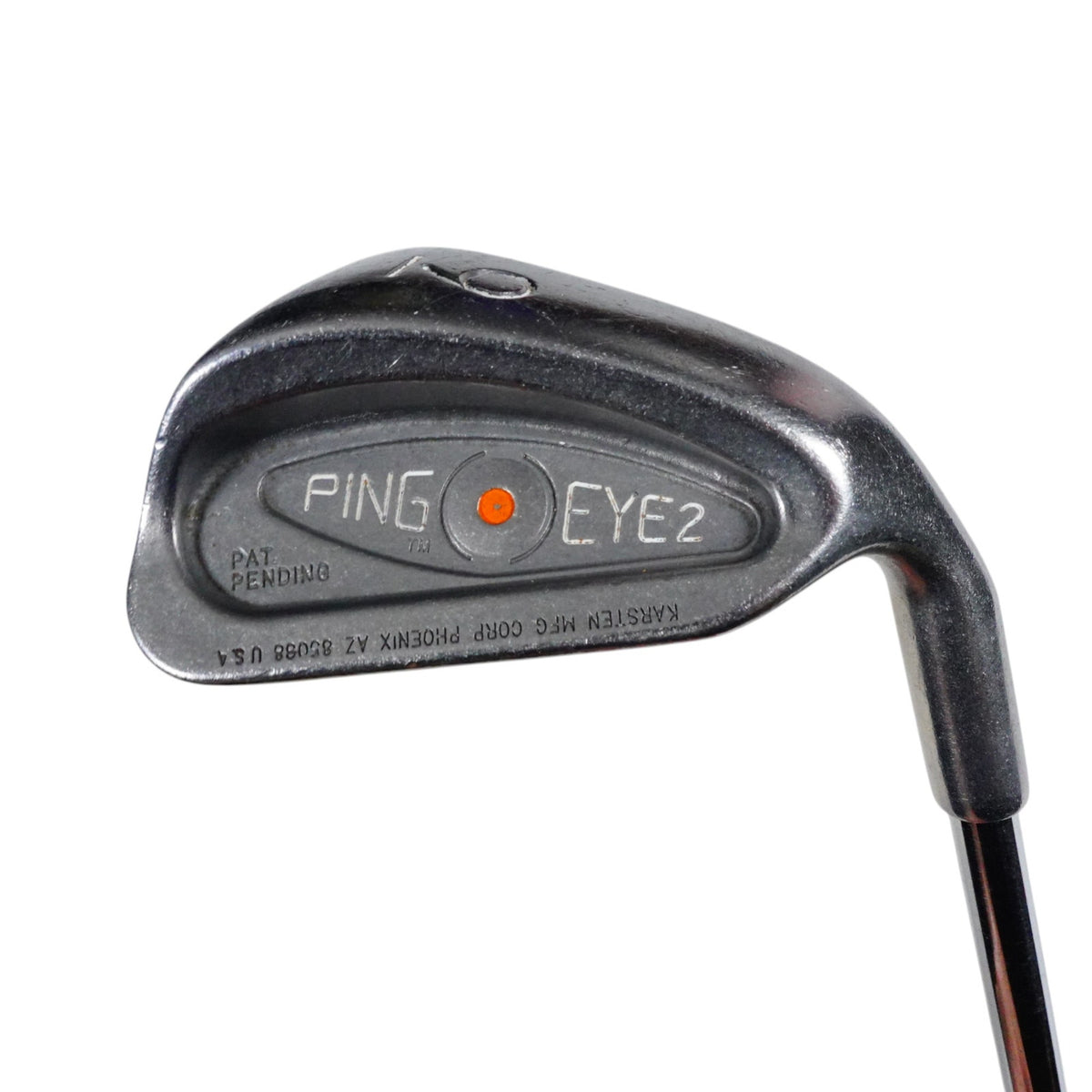 Ping Eye 2 Orange Dot 9 Iron Backward Stamp Pat Pending Stiff Flex Steel 35.5 RH