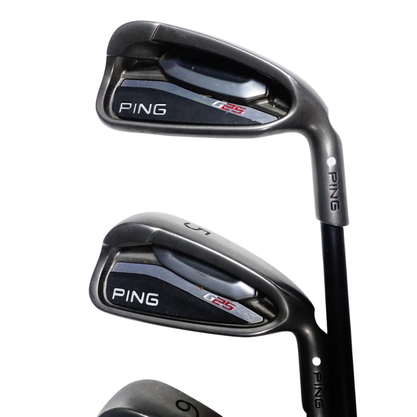Ping G25 White Dot Iron Set TFC 189 Graphite Stiff Flex 4-PW+U+SW +1/2" RH
