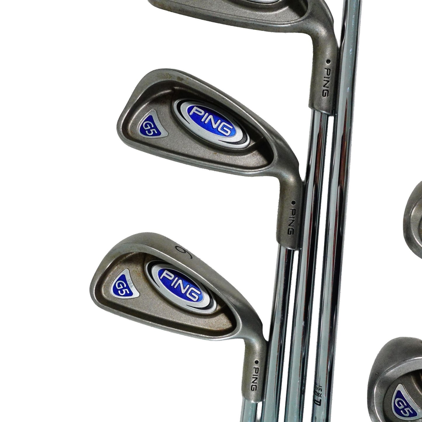 Ping G5 Black Dot Iron Set CS Lite Regular Flex Steel 3-PW RH NEW GRIPS