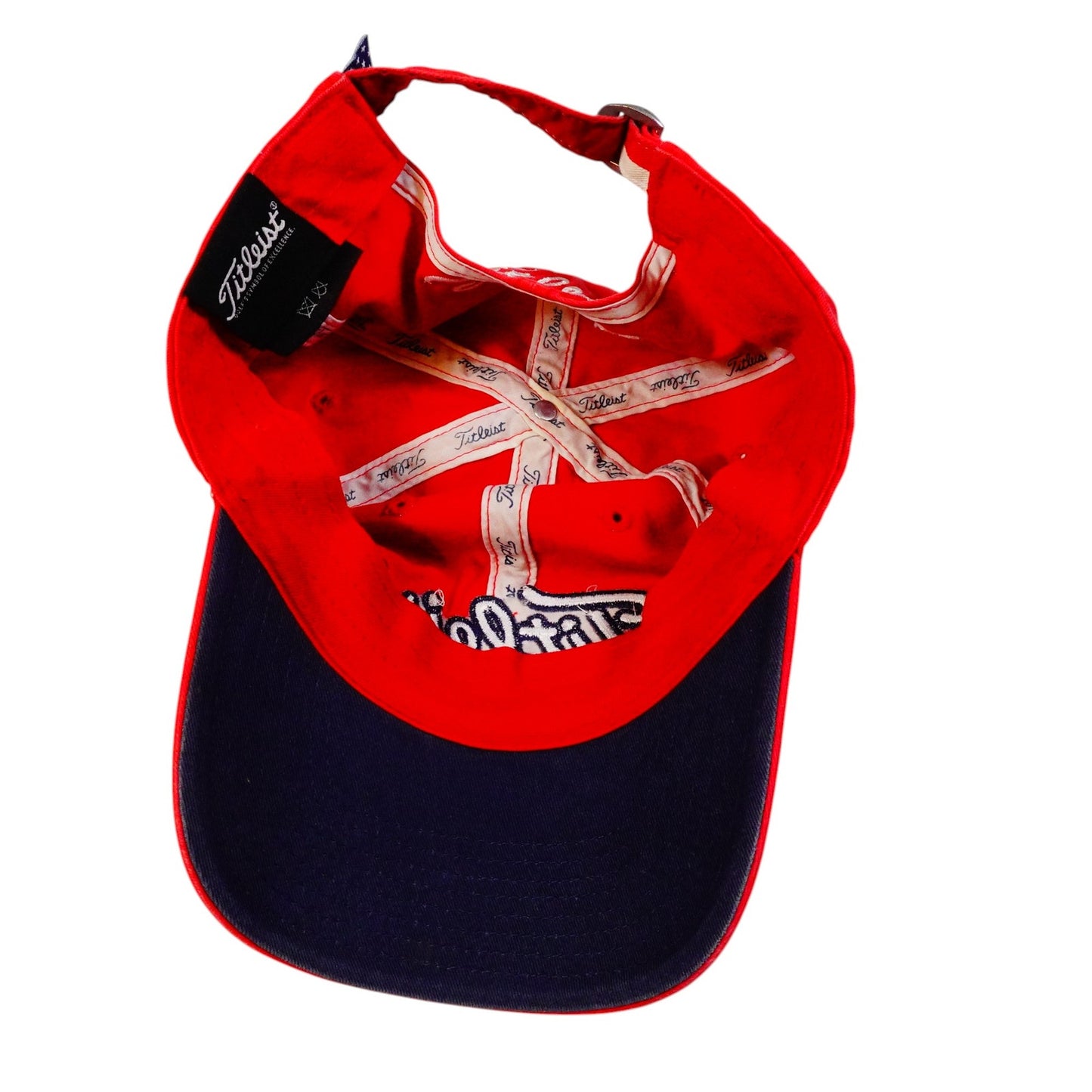 Titleist Mens Adjustable Red USA Embroidered Golf Hat