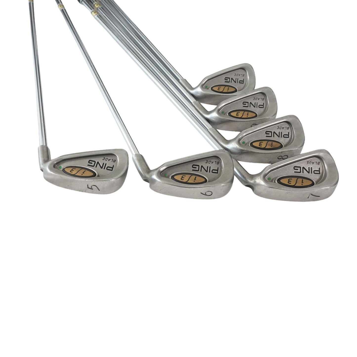 Ping i3 Blade Green Dot Iron Set Rifle FCM 6.0 Stiff Flex Steel 2-PW RH NEW GRIP