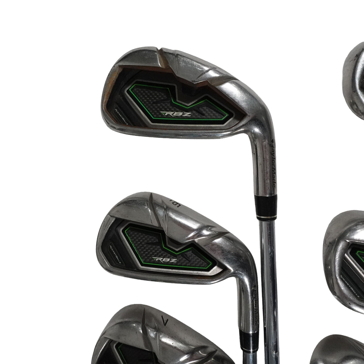 TaylorMade RocketBallZ RBZ Iron Set Regular Flex Steel 5-PW NEW GRIPS