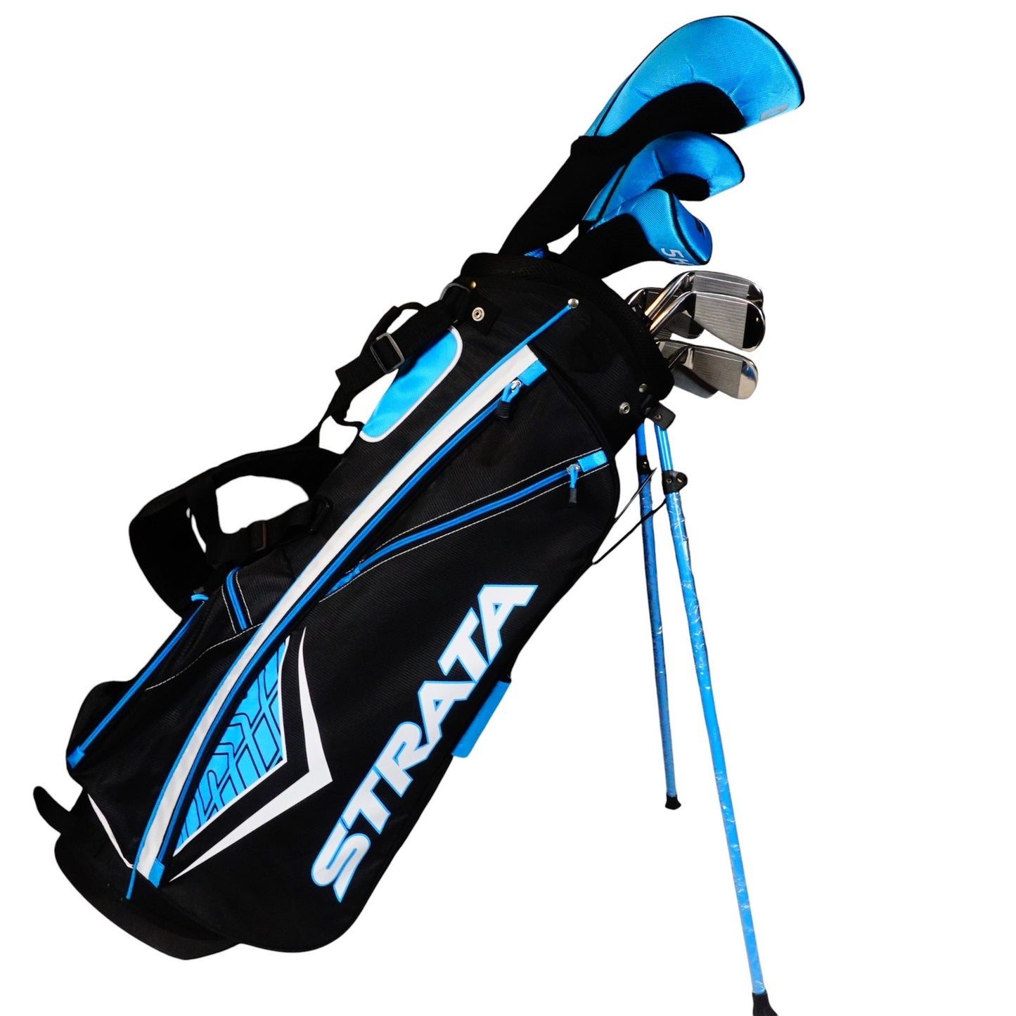 Strata Plus Ladies Complete Set 1W 5W 5H 6-PW+SW Putter Carry Stand Bag NEW